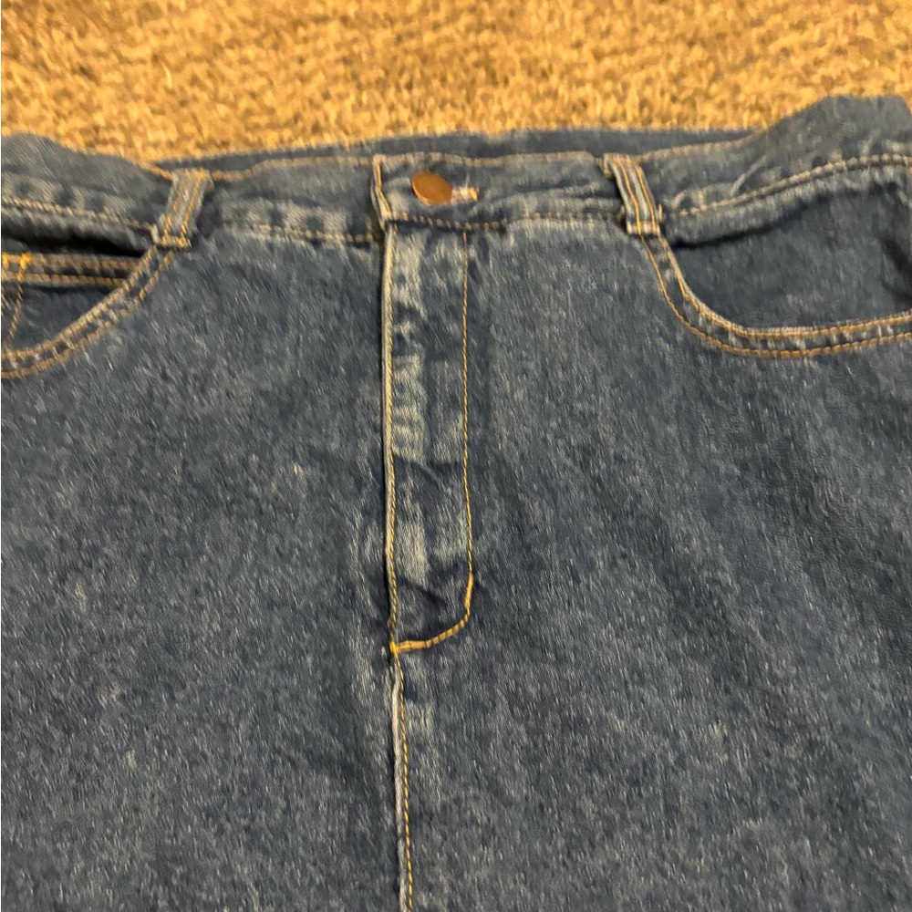 Classic Blue Denim Skirt vintage Jappa made in USA size 12/13 - Picture 3 of 5